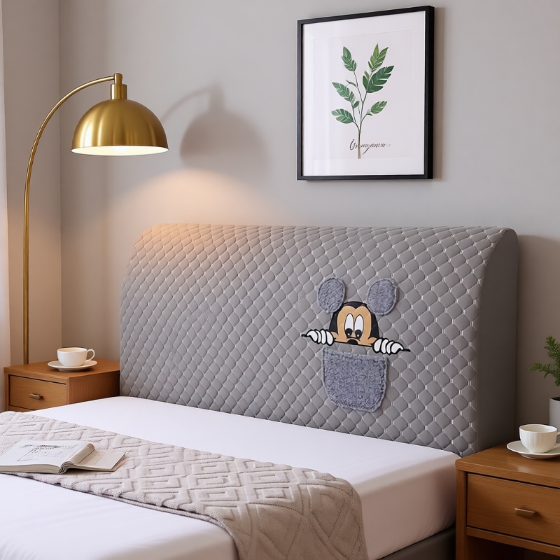 保护床头软包套罩2025新款万能通用木头硬板床头罩遮丑神器床头包