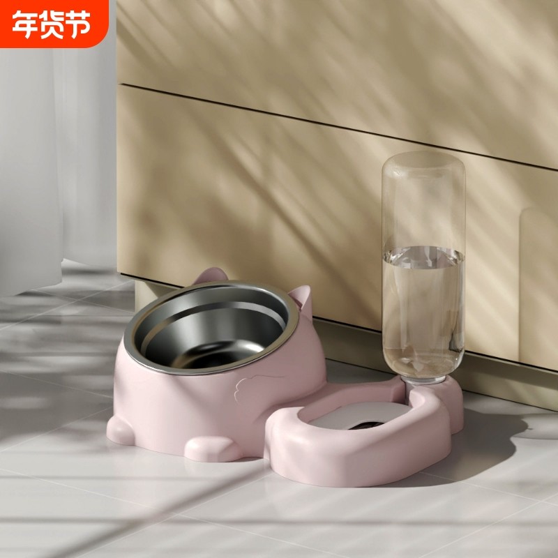 宠物猫碗双碗幼猫咪食盆粮饭双碗狗碗狗狗盆自动喝水饮水喂食用品,宠物/宠物食品及用品,猫狗碗/慢食碗,淘宝优惠券,粉丝福利购,淘宝优惠卷