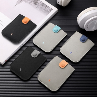 2025新款卡包超薄小巧便携高级感抽拉一片式随身迷你卡套小卡夹
