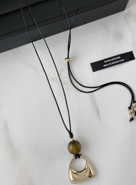 高档时尚秋冬百搭气质毛衣链项链女款2025新款毛衣装饰配饰吊坠女