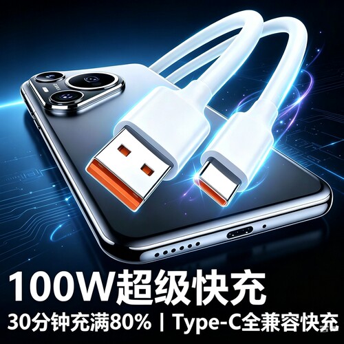 【120W超级快充】Type-c数据线