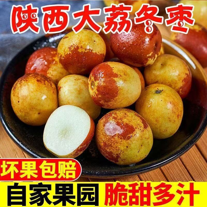 陕西大荔冬枣正宗枣子新鲜应季水果现摘脆甜鲜枣脆枣整箱批发