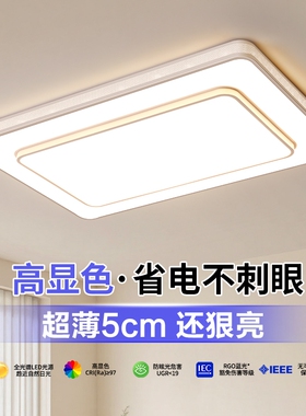 客厅吸顶灯LED简约现代大气客厅灯2025新款卧室餐厅中山主卧大灯