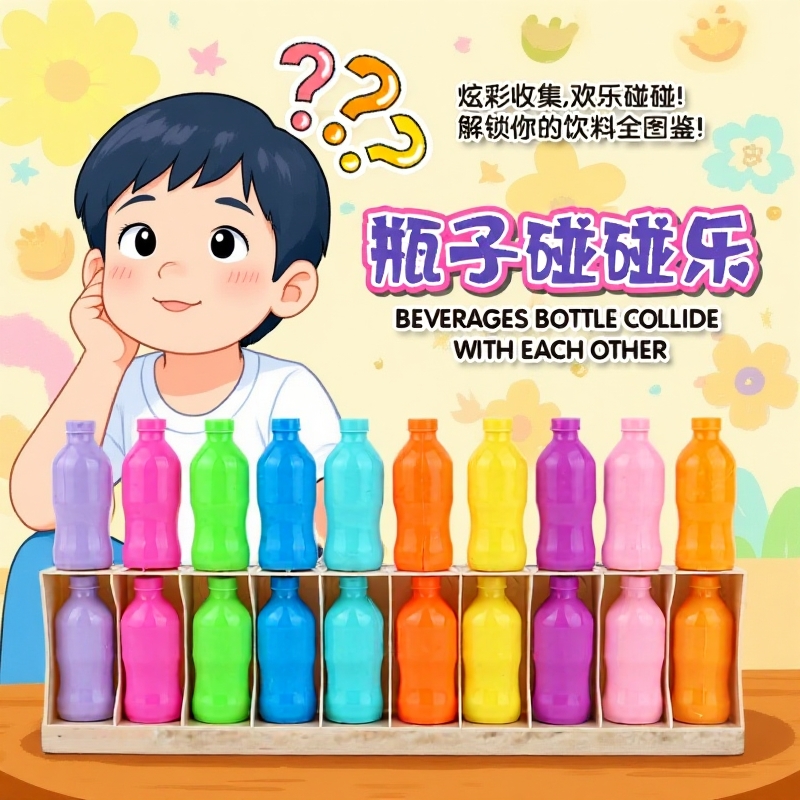 猜瓶子饮料对碰配对记忆力锻炼逻辑思维推理桌游亲子互动益智玩具