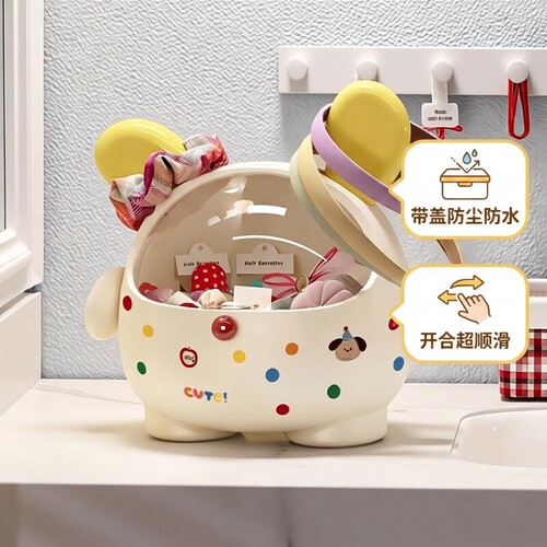 浴室发圈收纳盒梳妆台发饰发夹
