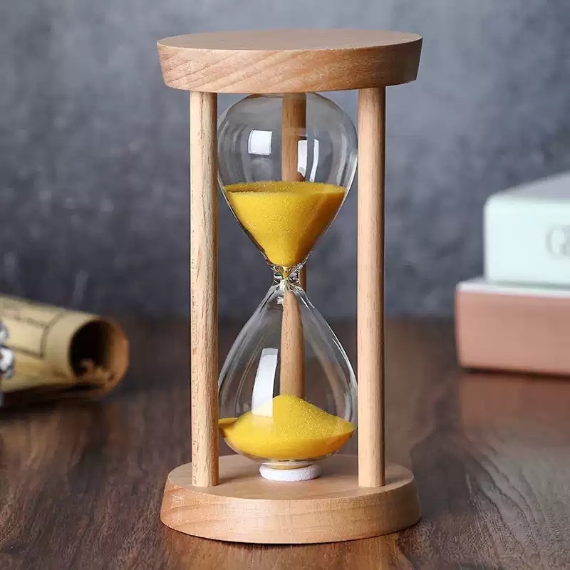 时间沙漏计时器儿童防摔一套5/10/30分钟3半小时计时流沙漏斗摆件
