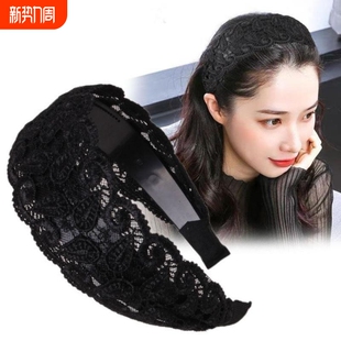 蕾丝防滑 网红爆款 遮白发专用帽发卡发箍气质宽边加宽薄款 时尚