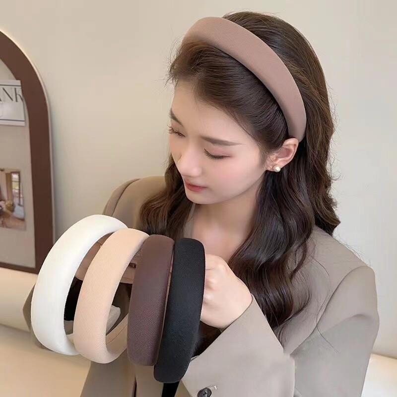 海绵洗脸发箍女碎发秋冬整理神器宽边防滑头箍外出百搭发卡子头饰