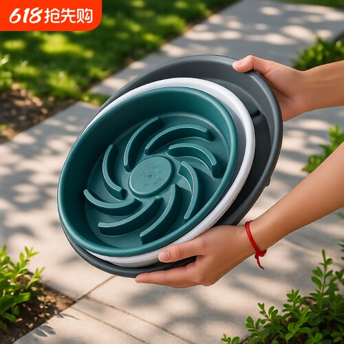 加厚塑料圆形花盘托|万人加购