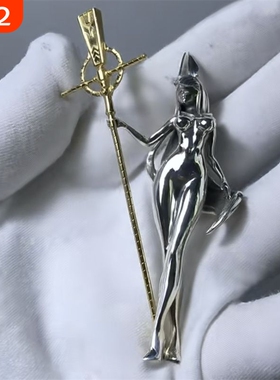 原创阿努比斯 Anubis 吊坠项链埃及神话原创手作摇滚艺术哥特配饰