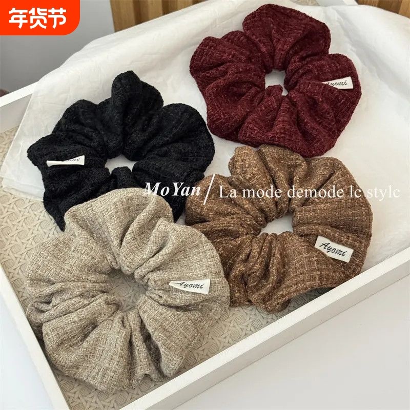 秋冬布艺复古简约帕米鹿大肠发圈女高头绳头发马尾皮套发饰女毛线,饰品/流行首饰/时尚饰品新,发饰,淘宝优惠券,粉丝福利购,淘宝优惠卷