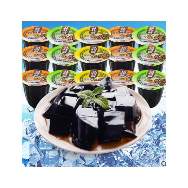 （510g大袋装）双钱梧州龟苓膏广西特产非果冻中华老字号原味红豆