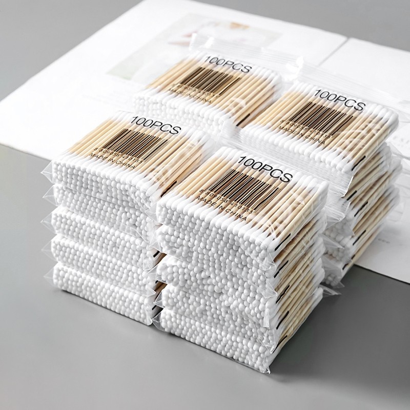 双头一次性棉签掏耳朵棉花棒棉签棒卸妆化妆卫生掏耳棉棒棉花木棒