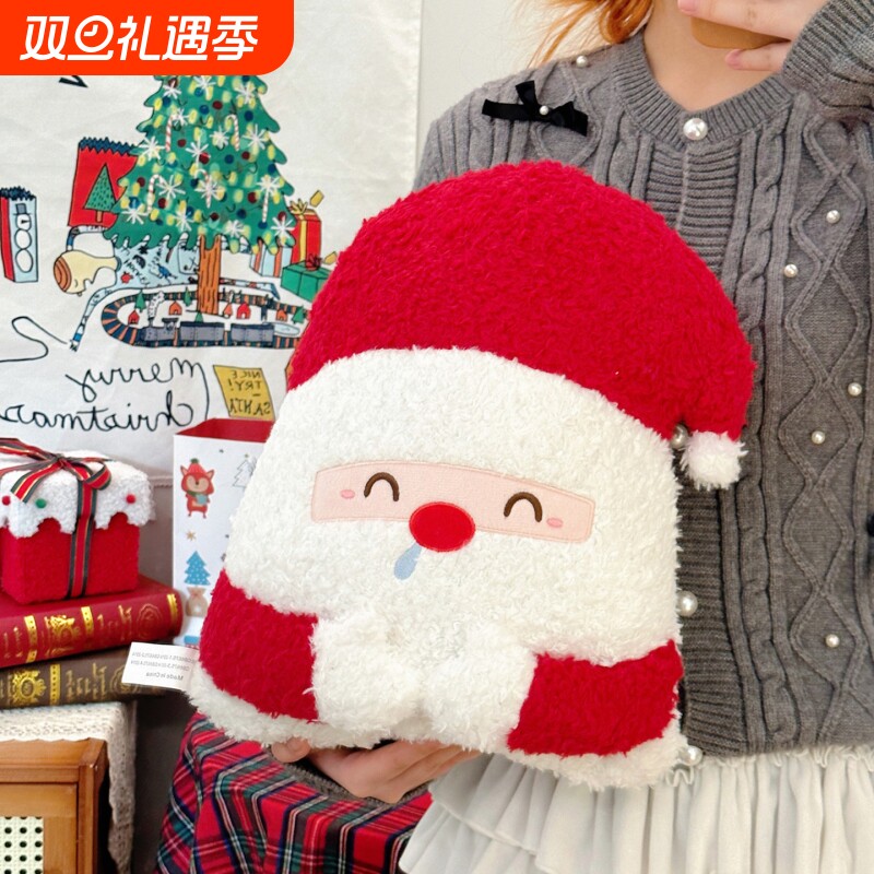 圣诞树抱枕玩偶圣诞老人毛绒玩具娃娃公仔女孩圣诞节礼物送女男友