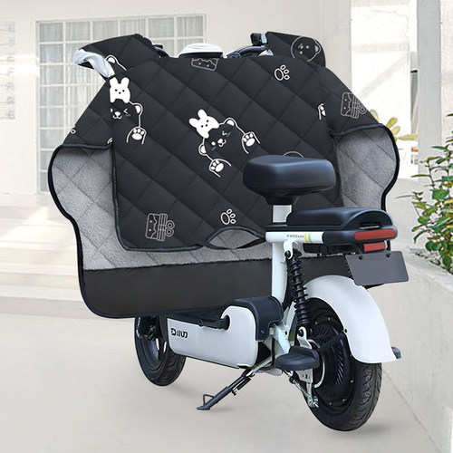 电动车挡风被冬季加绒加厚