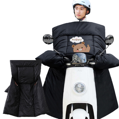 电动车挡风被双面防水加绒加厚