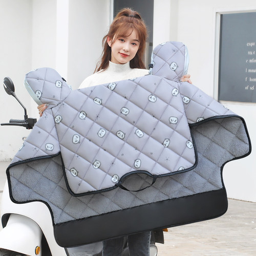 挡风被冬季加绒摩托车男女通用