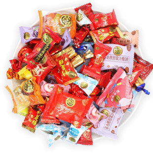 徐福记什锦糖散装500g杂拌糖婚庆婚礼喜糖奶糖水果糖混装零食批发