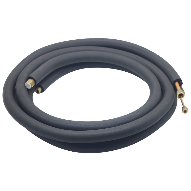 空调连接管铜管双管成品加厚冷媒y管通用1匹1.5匹2p3匹5匹挂机柜