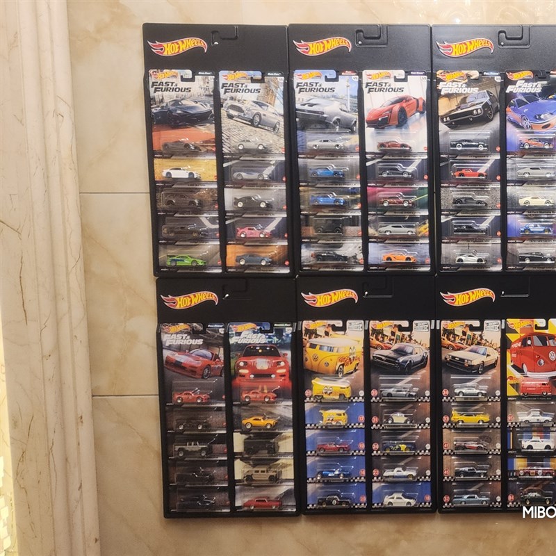 风火轮汽车文化小车模型x板卡收纳挂板加厚吸塑材质展示架