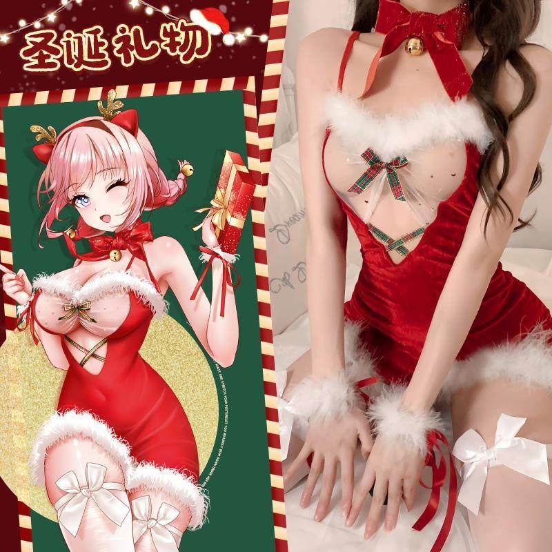 圣诞节服装氛围感穿搭丝绒抹胸红色连衣裙女秋冬套装party小礼裙,女装/女士精品,连衣裙,淘宝优惠券,粉丝福利购,淘宝优惠卷