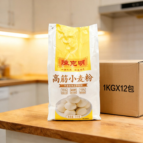 陈克明高筋小麦粉1kg*12包整箱
