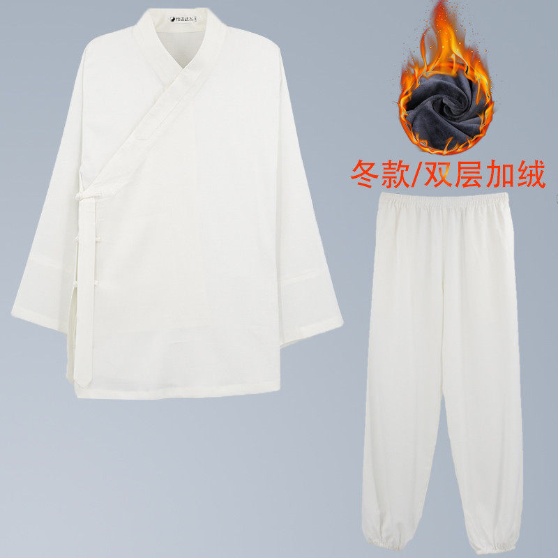 新款武当三宝领道服秋冬季加厚太极服女厚款道士服装男三清领道袍