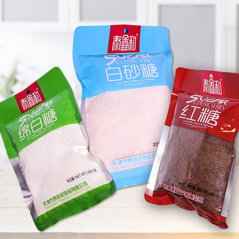 泰鑫和红糖白砂糖绵白糖350克3袋包邮调味冲饮烘焙面包西点食用糖
