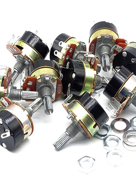 WH138-1 B 5K/10K/20K/50K/100K/250K/500K 带开关调光调速电位器
