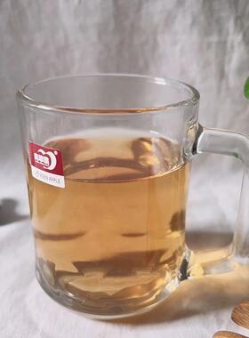 德力玻璃青苹果玻璃把杯啤酒杯漱口杯ZB12-150