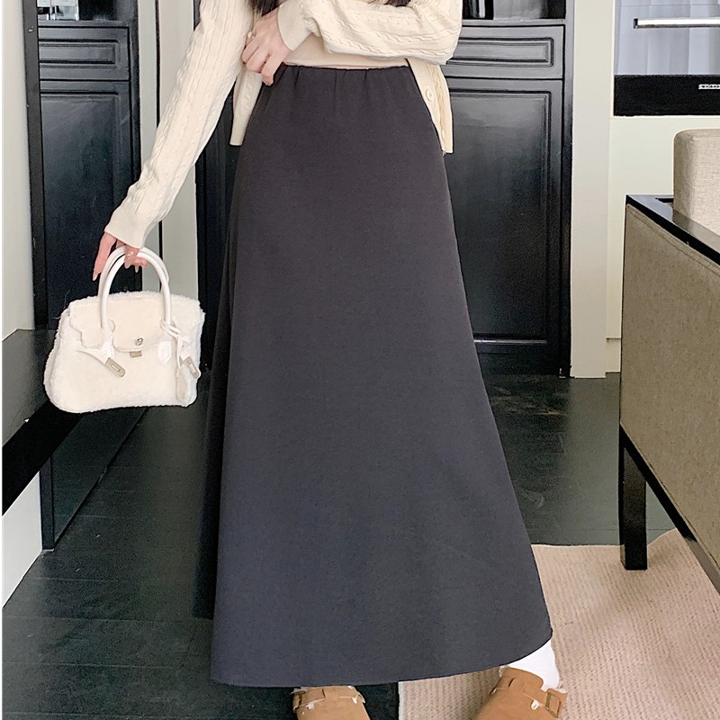 加大码韩系气质减龄百搭半身裙女