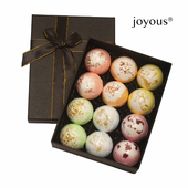 浴盐球多效干花沐浴 日式 无泡款 joyous黑色礼盒装 洗澡保湿 嫩肤