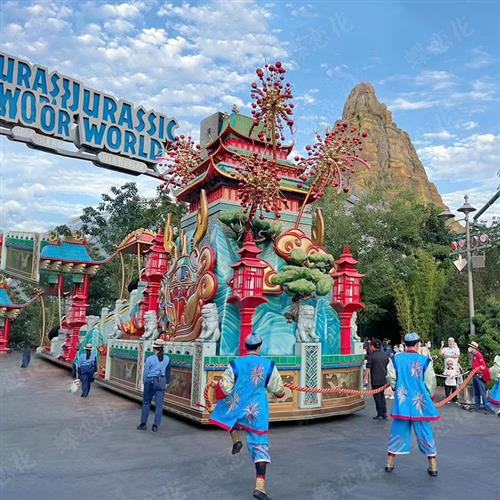 动植物公园互动游乐设备花车巡游灯光音乐可移动巡游彩船旅游花车