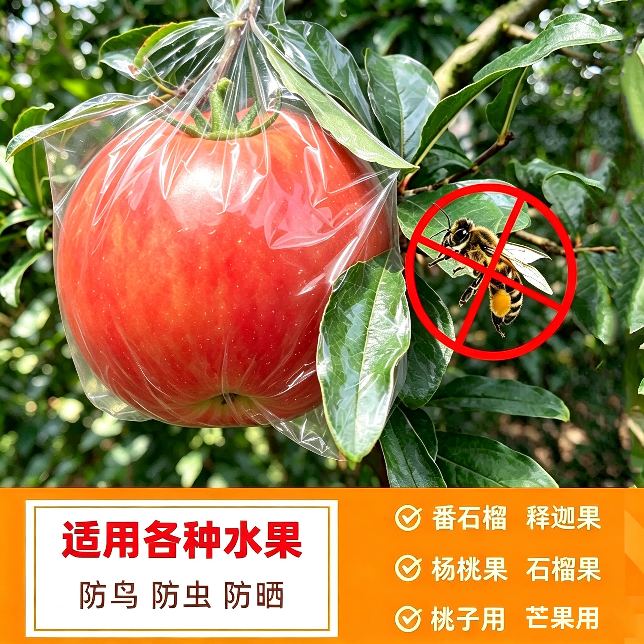 大号杨桃防虫袋杨桃套袋防虫专用袋水果套袋促生长透明保护薄膜袋