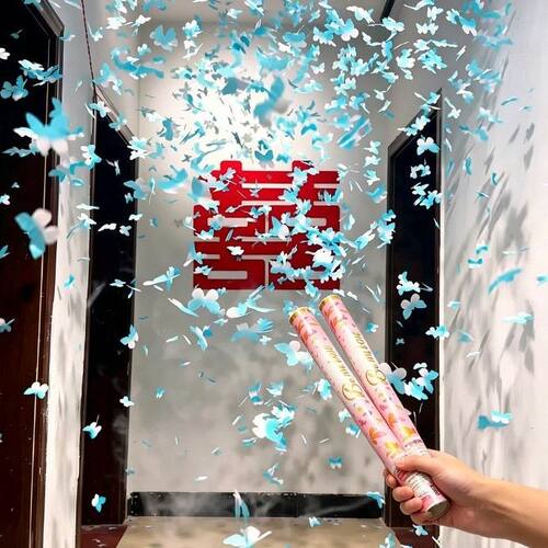 结婚蝴蝶礼炮花瓣雨婚礼