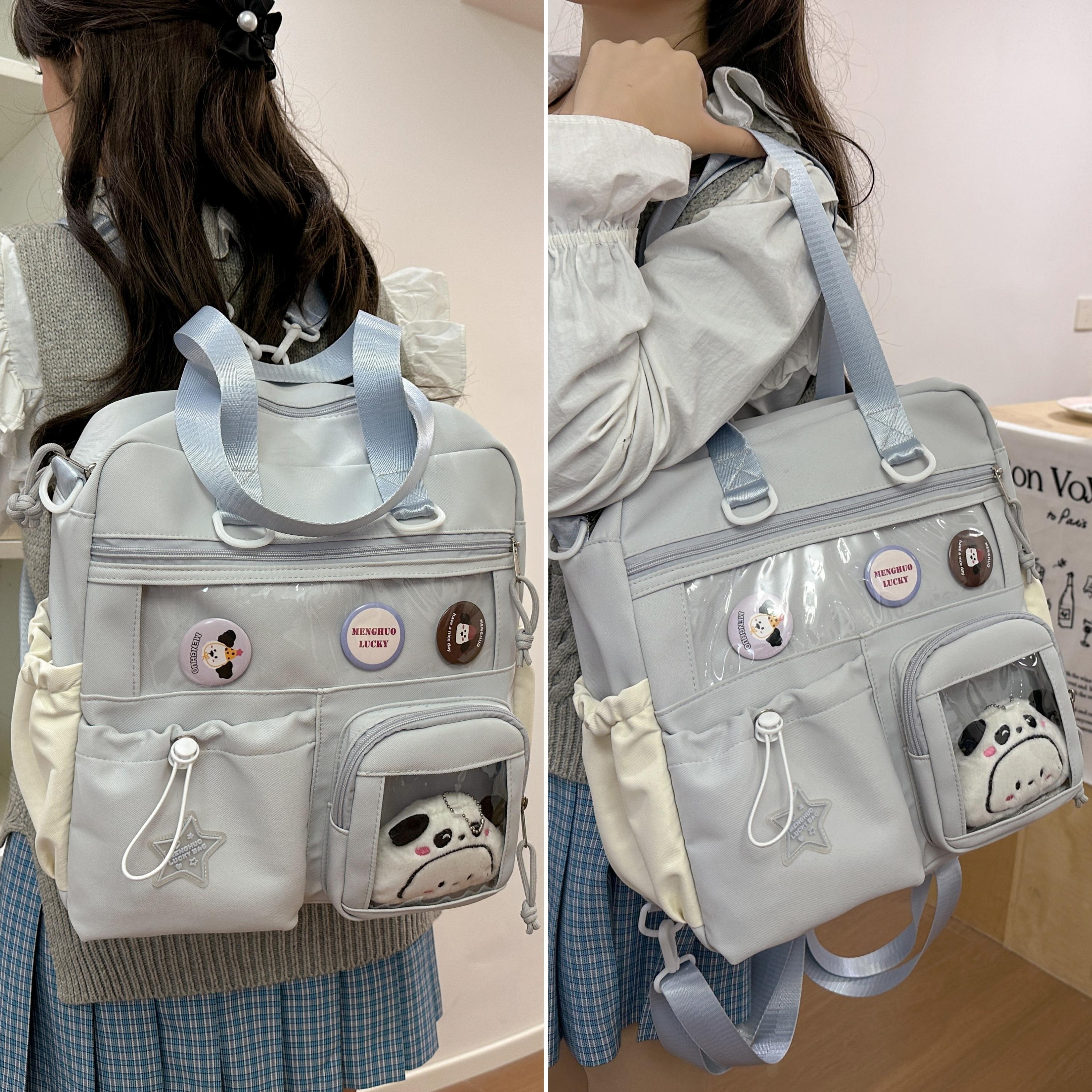 曼普森校园多功能两用斜挎包双背