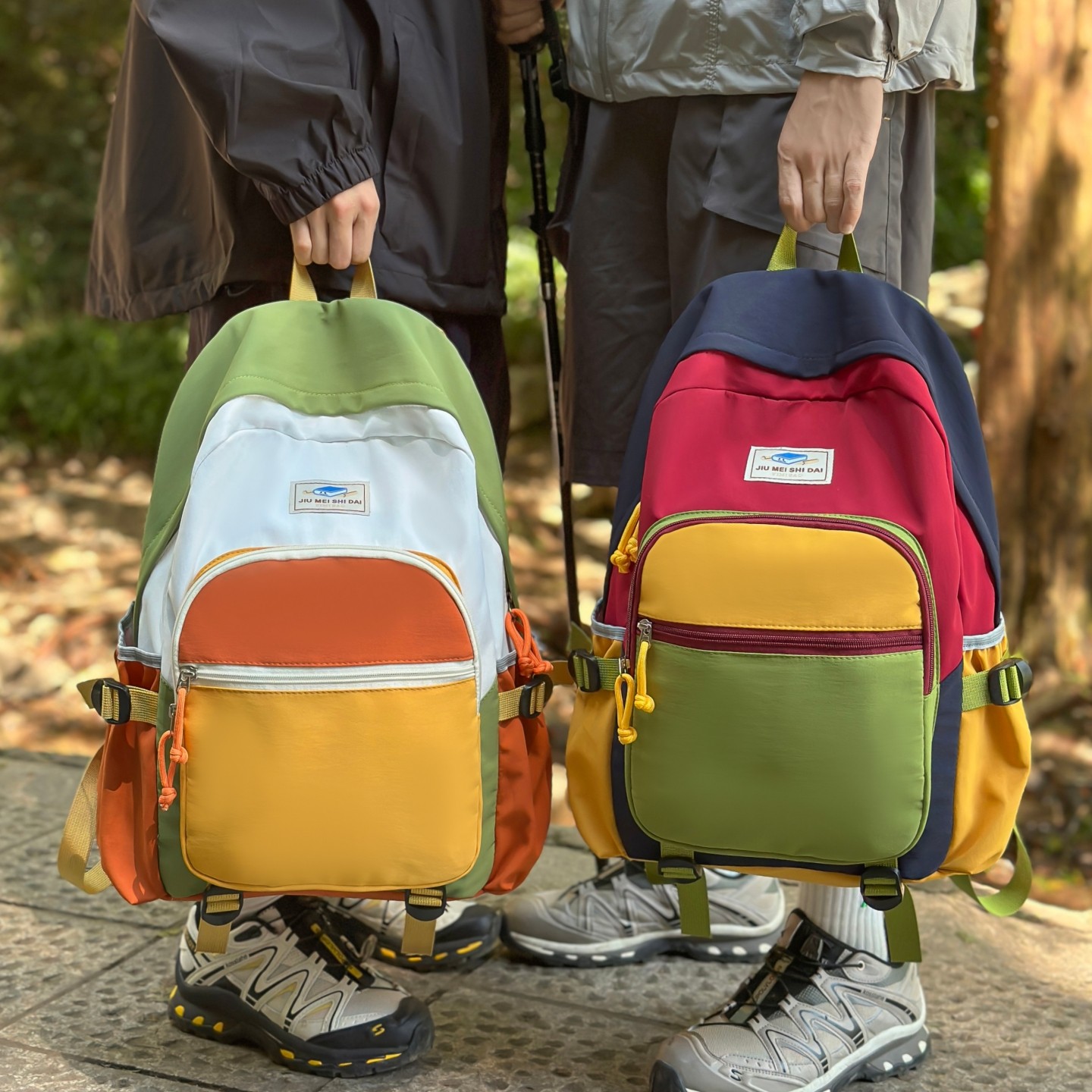 户外徒步旅行背包拼色登山包大容量轻便男女运动双肩包大学生书包,箱包皮具/热销女包/男包,双肩背包,淘宝优惠券,粉丝福利购,淘宝优惠卷