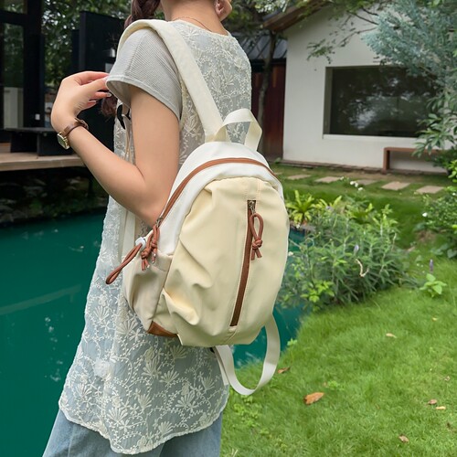 曼普森拼色小型运动背包登山包女