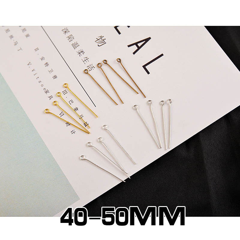 DIY饰品配件手工材料9字针 多色40-50mm 耳饰耳环针配件