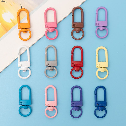 10个龙虾扣彩色烤漆diy