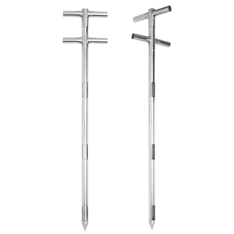 粮食分层取样器不锈钢粮食取样器双管分层探子旋转玉米水稻小麦钎