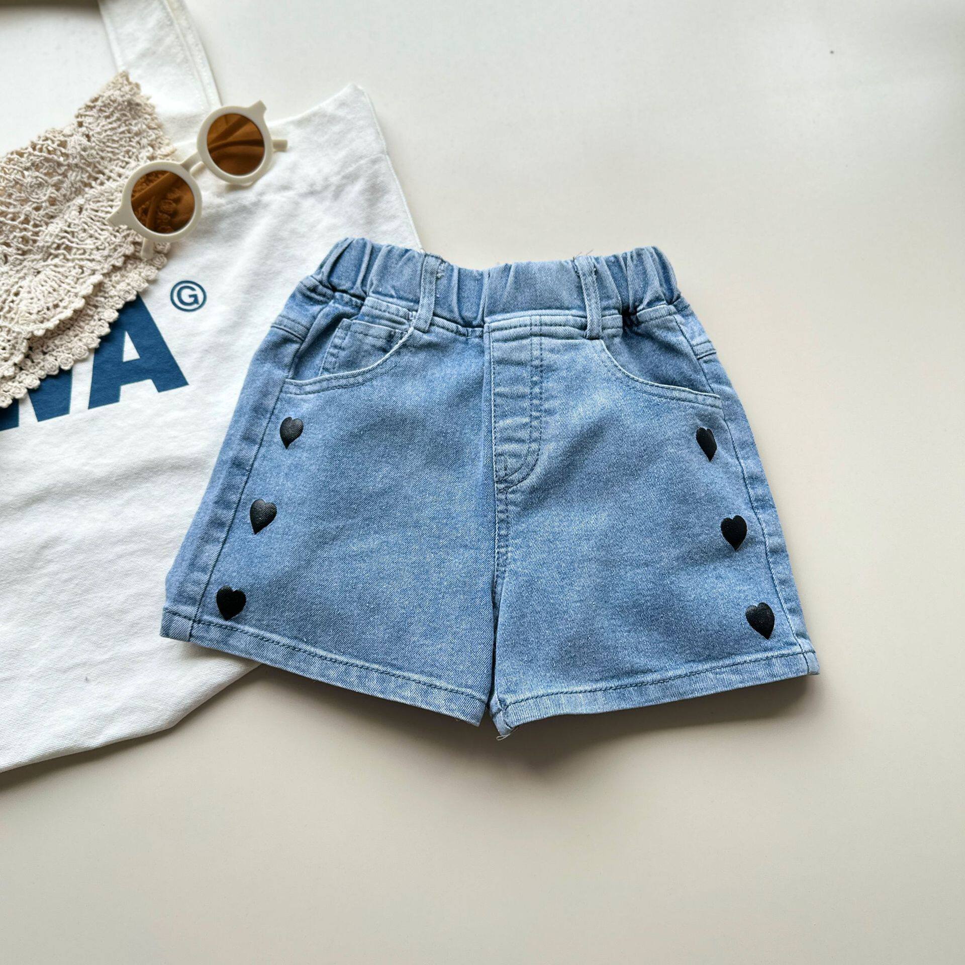 女童牛仔短裤夏季2024新款儿童热裤宝宝夏装外穿薄款休闲裤子5588