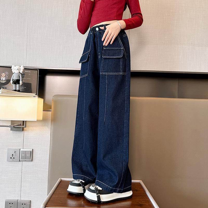 英国Next kiss女童牛仔裤2025新款秋冬季加绒儿童直筒裤子阔腿裤,童装/婴儿装/亲子装,裤子,淘宝优惠券,粉丝福利购,淘宝优惠卷