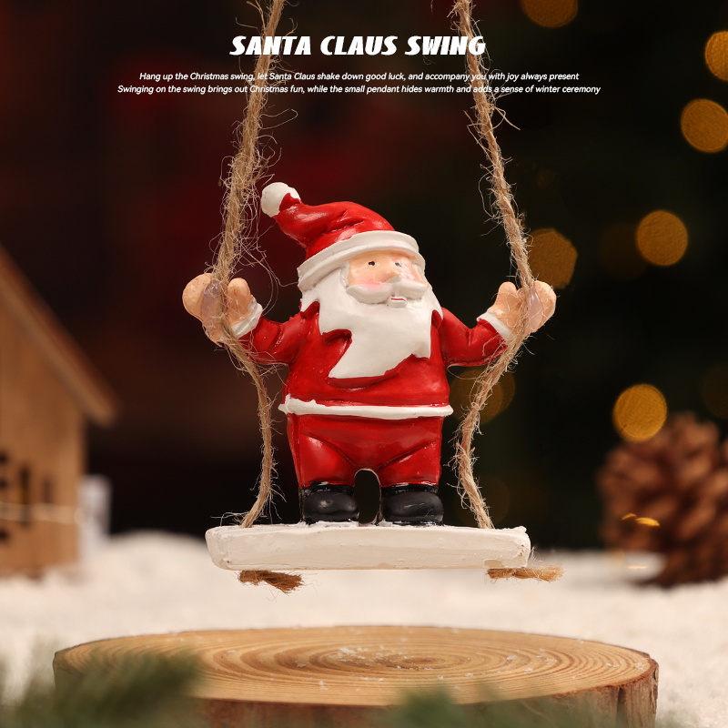 迷饰圣诞节装饰老人雪人麋鹿挂件