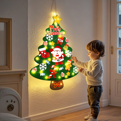 圣诞节装饰品儿童圣诞树材料包