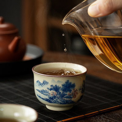 憨人老陶泥主人杯单杯品茗杯