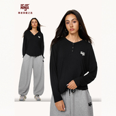 NINJA街舞慵懒风美式 宽松长袖 女跳爵士舞罩衫 HIPHOP 嘻哈秋季 上衣