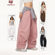 针织休闲裤 HIPHOP 多色 女爵士舞秋季 工装 NINJA街舞美式 嘻哈伞兵裤