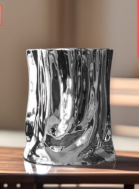 视远电镀银花瓶景德镇陶瓷花瓶轻奢创意家居装饰干花水培摆件