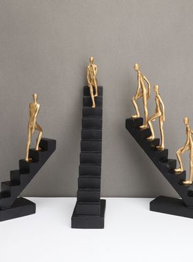 现代简约树脂攀登者样板房办公室卧室客厅餐厅电视柜饰品摆件直销